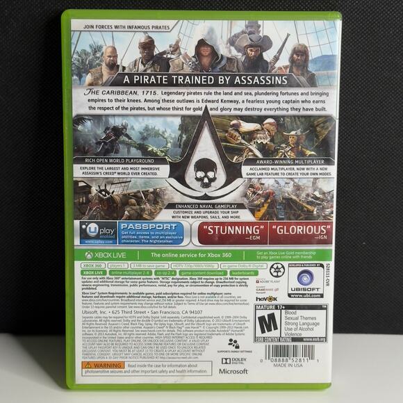 Assassin’s Creed IV: Black Flag (Microsoft Xbox 360, 2013) 2-Disc Case & Manual - Picture 2 of 10